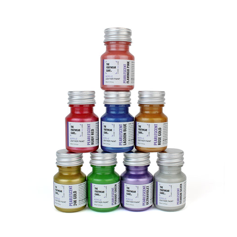 Complete Pearlescent Paint Set - 8 Colours - The Footwear Care