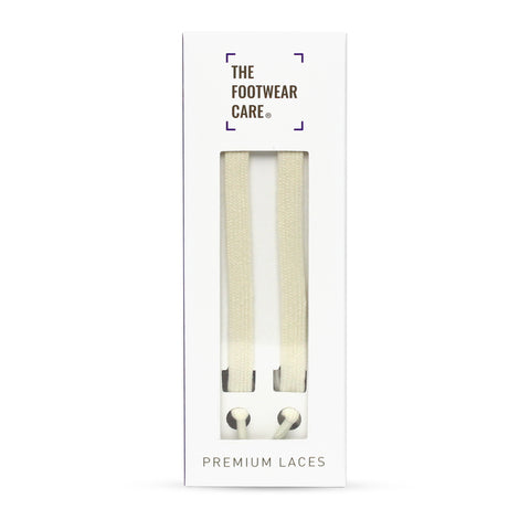 THE FOOTWEAR CARE CREAM 8MM FLAT COTTON LACES - The Footwear Care