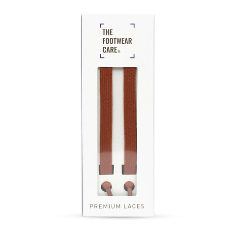 THE FOOTWEAR CARE TAN 8MM FLAT COTTON LACES - The Footwear Care