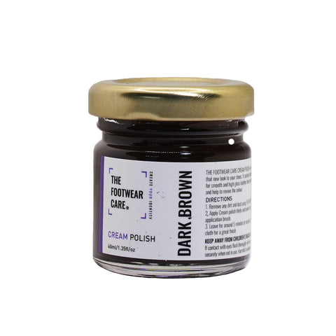 The Footwear Care Dark Brown Cream Polish - The Footwear Care