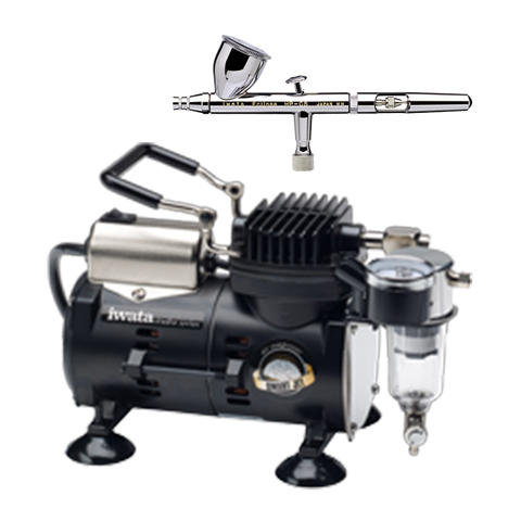 IWATA - ECLIPSE CS AIRBRUSH AND SMART JET COMPRESSOR PACK - The Footwear  Care