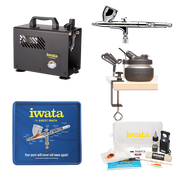 IWATA - HIGH PERFORMANCE HP-C + AIRBRUSH AND COMPRESSOR COMPLETE - The Footwear Care