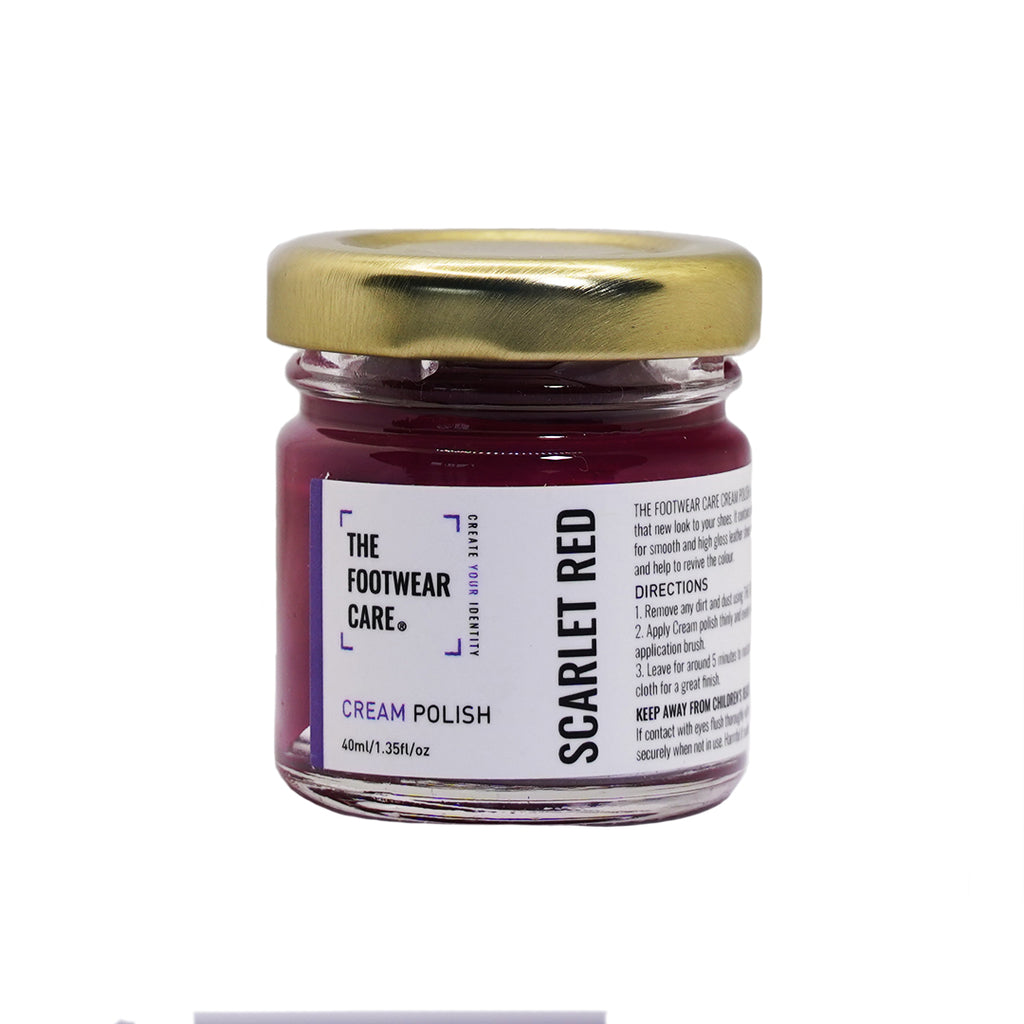 Shucare Red Shoe Polish Cream - Renovating Polish - Top Quility