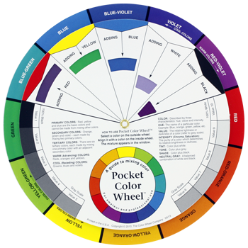 POCKET COLOUR WHEEL ILLUSTRATIVE TOOL FOR MIXING COLOURS - The Footwear Care