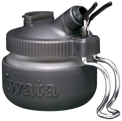 IWATA - BY INEST IWATA AIRBRUSH CLEAN OUT POT WITH AIRBRUSH HANGER - The Footwear Care
